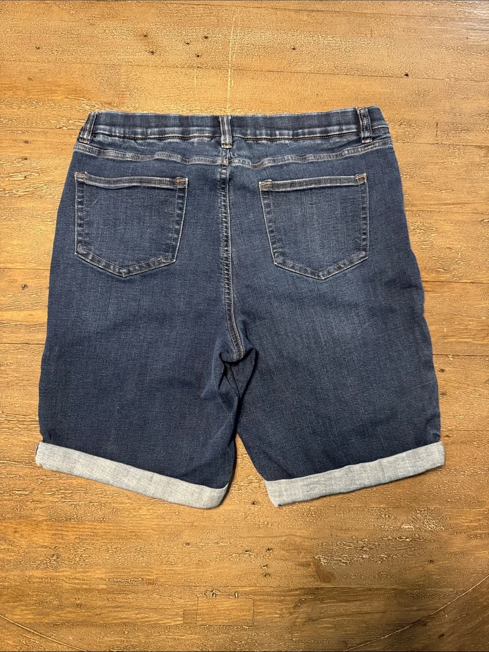 Denim & Co Denim Bermuda Shirts, Size 16P